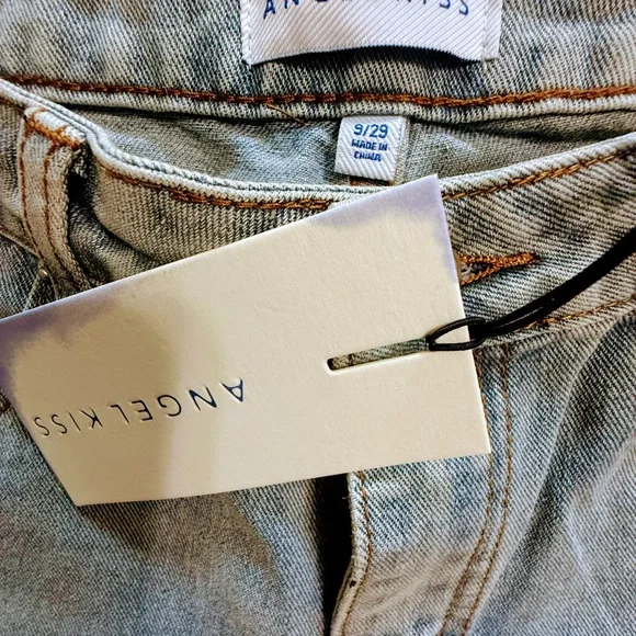 Angel Kiss jeans - embellished, Light Blue Embellished Women Jeans NWT - Picture 9 of 10
